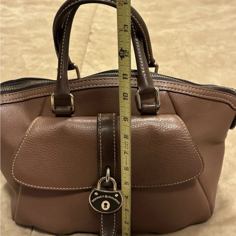 Dooney & Bourke Tan Leather Satchel - Picture 13 of 13